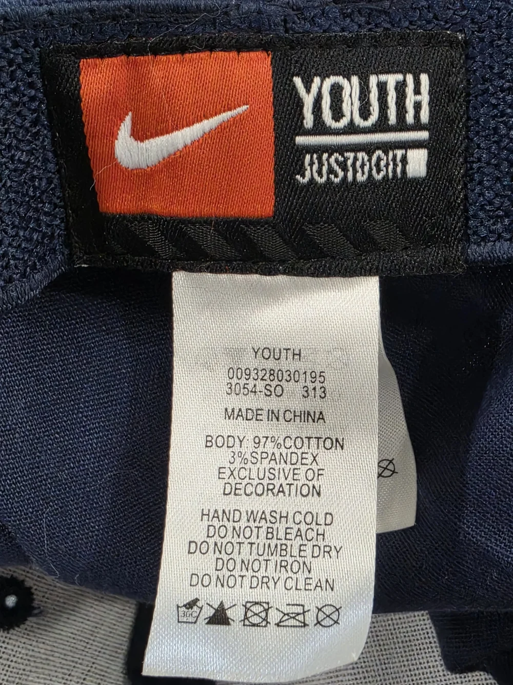 Nike Syracuse Orange Youth Baseball Cap Navy Embroidered S Logo Fitted Hat